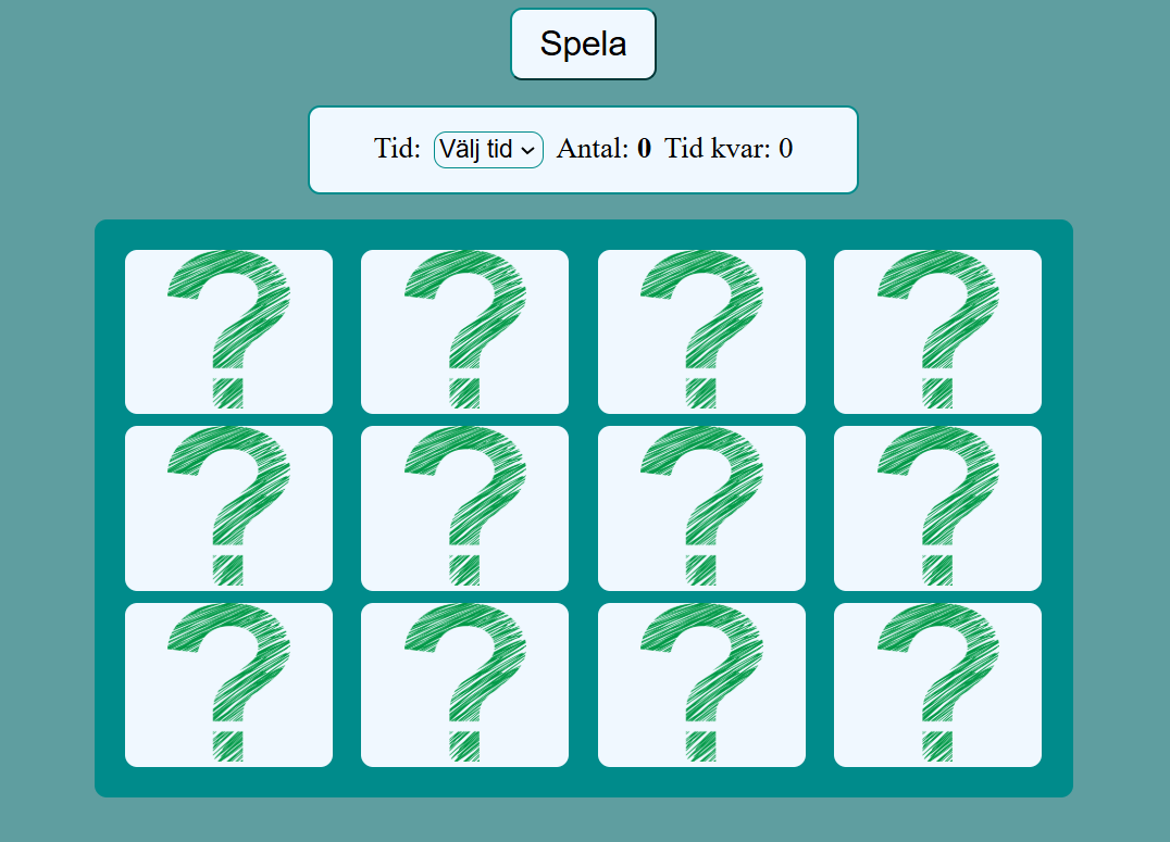 Bild på Memory game